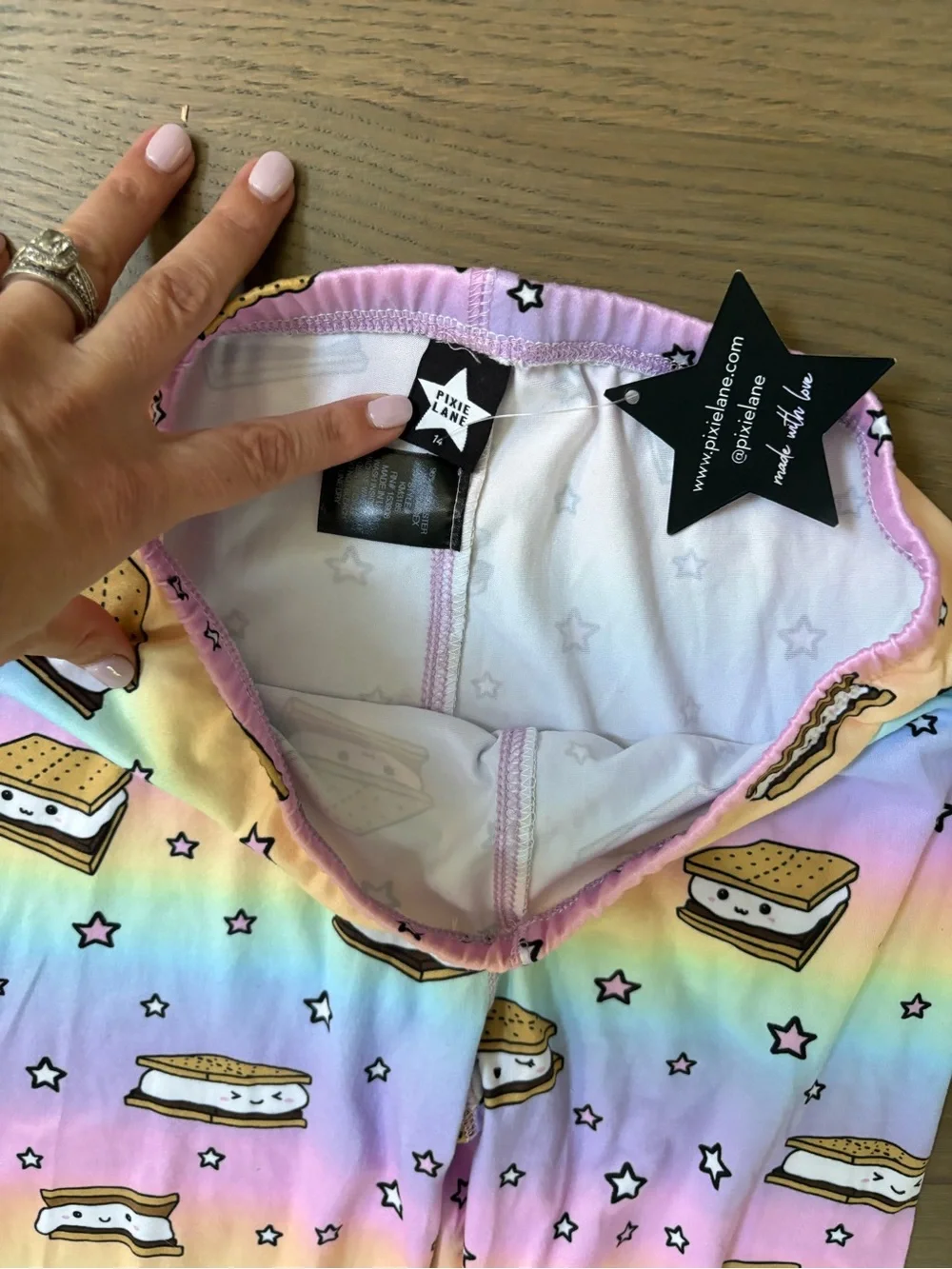 Teen Rainbow S'mores Pajama Set - Sleeveless Top & Leggings